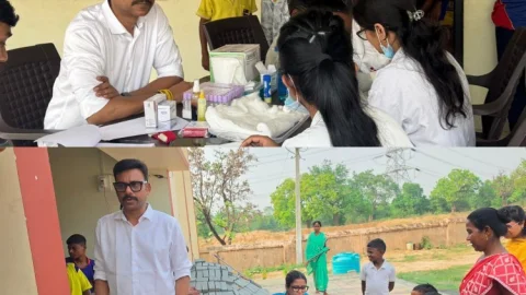 पेमिया ऋषिकेश मेमोरियल अनाथ विद्यालय में लगा फ्री मेडिकल कैंप, बच्चों को बांटी गई किताबें और खेल सामग्री