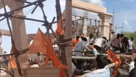 महाराष्ट्र के परभणी में बड़ा हादसा: हनुमान मंदिर का मंडप ढहा, 7 श्रद्धालुओं की मौत; CCTV में कैद हुई भयावह घटना