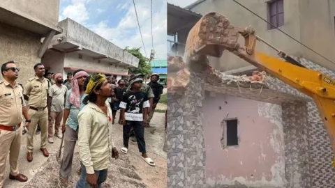 धनबाद: MLA को धमकी देना पड़ा भारी! दुबई में बैठे प्रिंस खान के वासेपुर के घर पर चला बुलडोजर