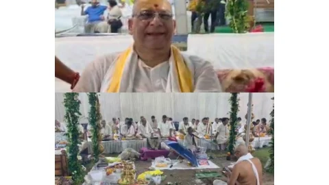 धनबाद: समाजसेवी परशुराम सिंह का वैदिक रीति से ऐतिहासिक वृषोत्सर्ग श्राद्ध संपन्न, 40 आचार्यों ने कराया अनुष्ठान