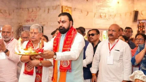 पुनौराधाम में राम दरबार की प्राण प्रतिष्ठा, CM सम्राट चौधरी का बड़ा ऐलान- 2028 तक बनेगा भव्य जानकी मंदिर