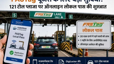FASTag यूजर्स के लिए बड़ी राहत! 121 टोल प्लाजा पर लोकल पास ऑनलाइन, 20 KM दायरे वालों को मिलेगा फायदा
