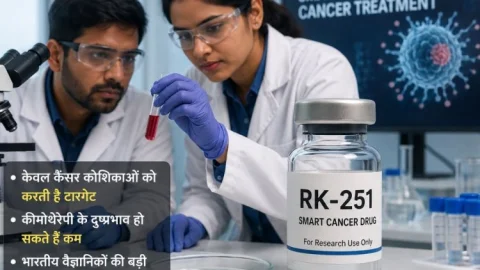 कैंसर के इलाज में बड़ी उम्मीद: भारतीय वैज्ञानिकों की ‘स्मार्ट’ दवा RK-251, कैंसर कोशिकाओं पर करेगी सीधा वार