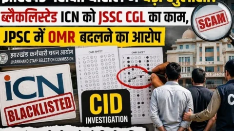 झारखंड परीक्षा घोटाले में बड़ा खुलासा: ब्लैकलिस्टेड ICN को JSSC CGL का काम, JPSC में OMR बदलने का आरोप