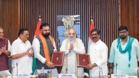 बिहार-झारखंड का 25 साल पुराना सोन जल विवाद खत्म, शाह की मौजूदगी में समझौता; झारखंड को  मिलेगा 2 MAF पानी