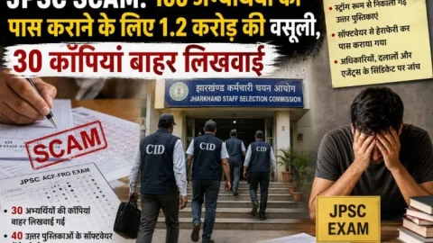 JPSC-JSSC Scam: 100 अभ्यर्थियों से 1.20 करोड़ की वसूली! 30 कॉपियां बाहर लिखीं, 40 में सॉफ्टवेयर से खेल