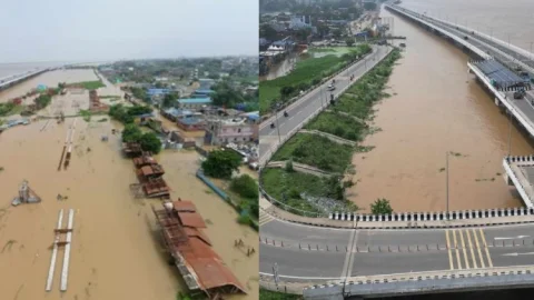 पटना पर बाढ़ का बड़ा खतरा! 4 नदियों का घेरा, गांधीघाट पर गंगा HFL पार